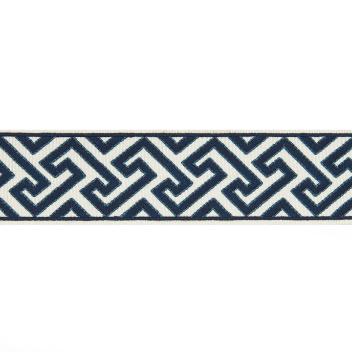 Sanchi Tape Indigo by Brunschwig & Fils Trim Brunschwig & Fils Trim Sanchi Tape IndigoTrim TREILLIS PASSEMENTERIE POLYESTER - 100% India </p><p>Repeat: H: 2.37, V: 1.77 2.37 - Fabric Carolina -