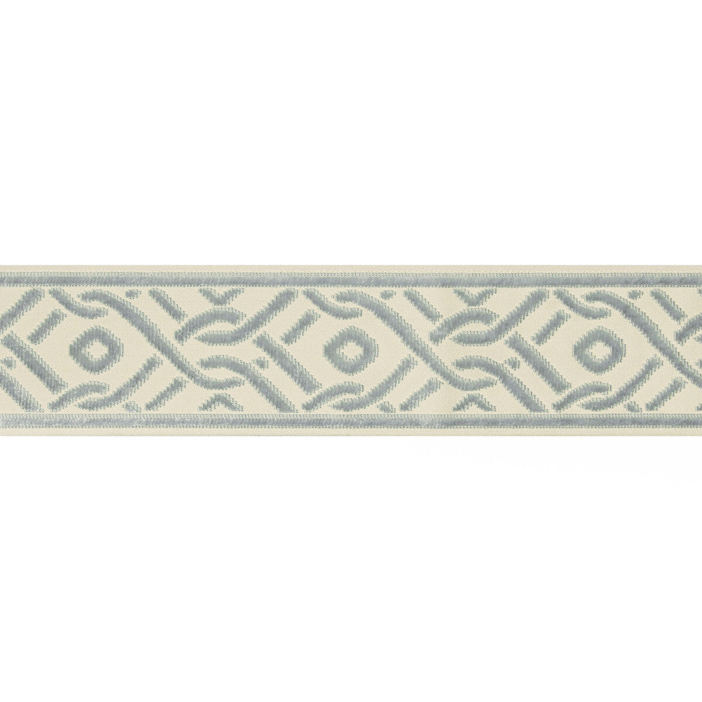 Pailou Tape Mist by Brunschwig & Fils Trim Brunschwig & Fils Trim Pailou Tape MistTrim TREILLIS PASSEMENTERIE VISCOSE - 57%;COTTON - 43% India </p><p>Repeat: H: 3.25, V: 4.75 3.25 - Fabric Carolina -