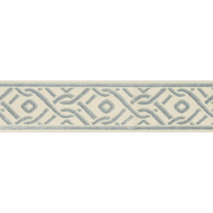 Pailou Tape Mist by Brunschwig & Fils Trim Brunschwig & Fils Trim Pailou Tape MistTrim TREILLIS PASSEMENTERIE VISCOSE - 57%;COTTON - 43% India </p><p>Repeat: H: 3.25, V: 4.75 3.25 - Fabric Carolina -