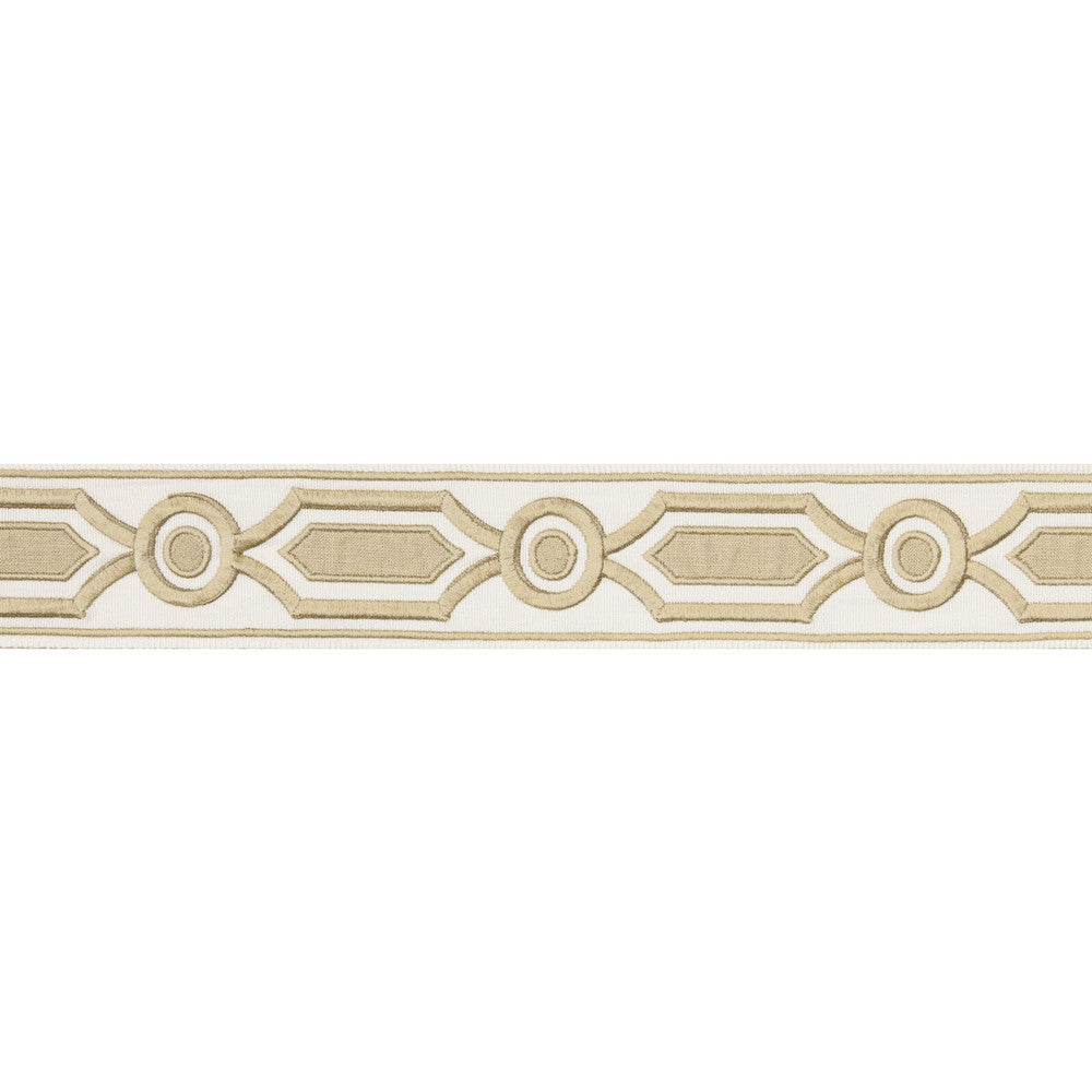 Ganden Tape Beige by Brunschwig & Fils Trim Brunschwig & Fils Trim Ganden Tape BeigeTrim TREILLIS PASSEMENTERIE POLYESTER - 76%;LINEN - 24% India </p><p>Repeat: H: 2.17, V: 5.12 2.17 - Fabric Carolina -