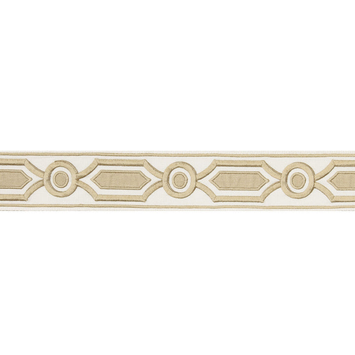 Ganden Tape Beige by Brunschwig & Fils Trim Brunschwig & Fils Trim Ganden Tape BeigeTrim TREILLIS PASSEMENTERIE POLYESTER - 76%;LINEN - 24% India </p><p>Repeat: H: 2.17, V: 5.12 2.17 - Fabric Carolina -