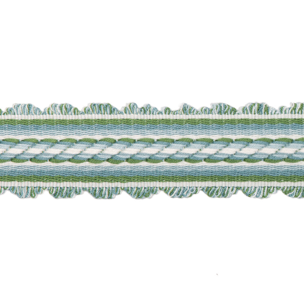Jacqueline Braid Sky by Brunschwig & Fils Trim Brunschwig & Fils Trim Jacqueline Braid SkyTrim PASSEMENTERIE VOLUME I VISCOSE - 100% China </p><p>Repeat: H: 0.39, V: 0 1.57 - Fabric Carolina -