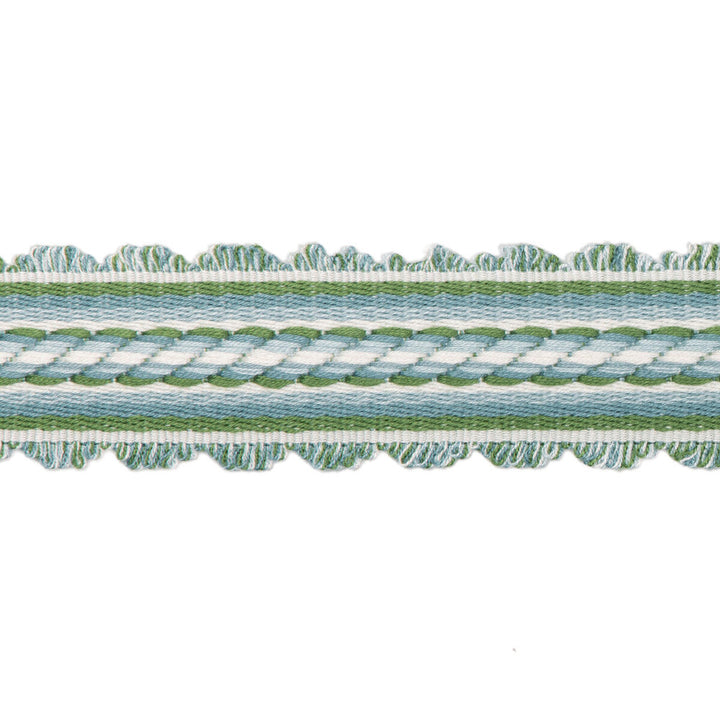 Jacqueline Braid Sky by Brunschwig & Fils Trim Brunschwig & Fils Trim Jacqueline Braid SkyTrim PASSEMENTERIE VOLUME I VISCOSE - 100% China </p><p>Repeat: H: 0.39, V: 0 1.57 - Fabric Carolina -