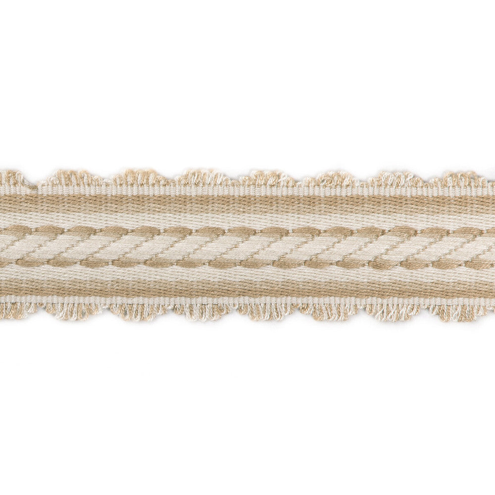 Jacqueline Braid Beige by Brunschwig & Fils Trim Brunschwig & Fils Trim Jacqueline Braid BeigeTrim PASSEMENTERIE VOLUME I VISCOSE - 100% China </p><p>Repeat: H: 0.39, V: 0 1.57 - Fabric Carolina -