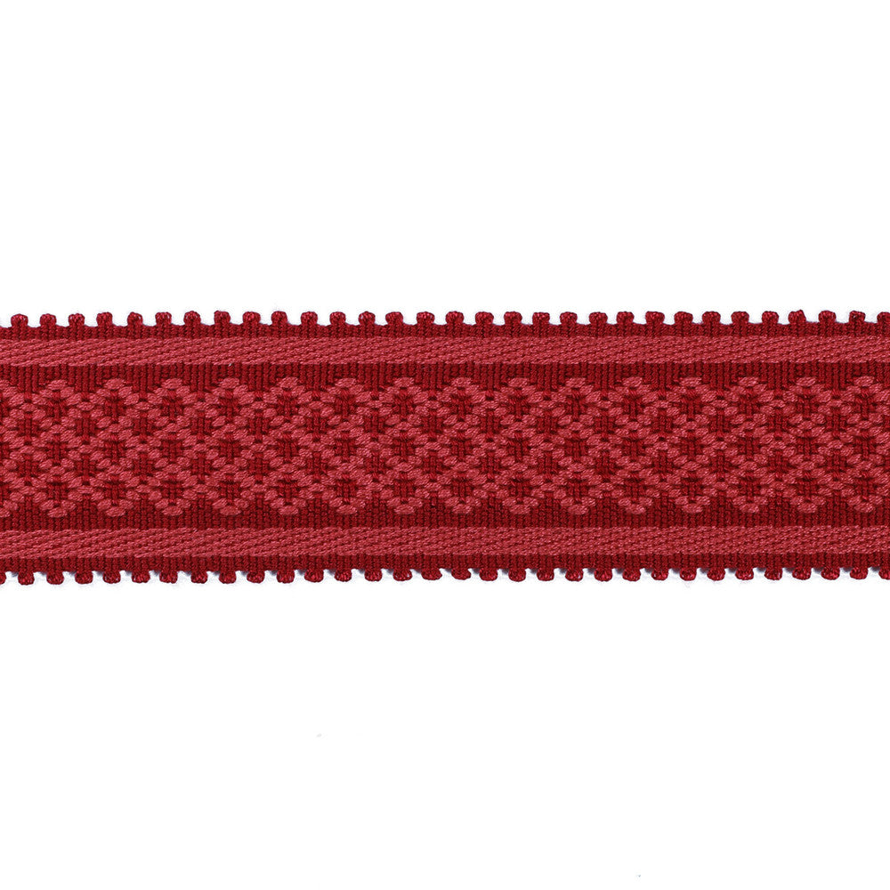 Bastille Braid Red by Brunschwig & Fils Trim Brunschwig & Fils Trim Bastille Braid RedTrim PASSEMENTERIE VOLUME I ACETATE - 100% China </p><p>Repeat: H: 0.66, V: 0 1.77 - Fabric Carolina -