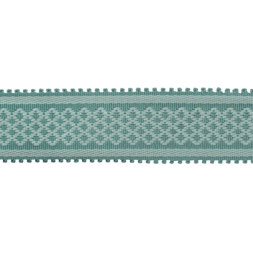 Bastille Braid Teal by Brunschwig & Fils Trim Brunschwig & Fils Trim Bastille Braid TealTrim PASSEMENTERIE VOLUME I ACETATE - 100% China </p><p>Repeat: H: 0.66, V: 0 1.77 - Fabric Carolina -