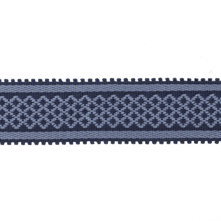 Bastille Braid Navy by Brunschwig & Fils Trim Brunschwig & Fils Trim Bastille Braid NavyTrim PASSEMENTERIE VOLUME I ACETATE - 100% China </p><p>Repeat: H: 0.66, V: 0 1.77 - Fabric Carolina -
