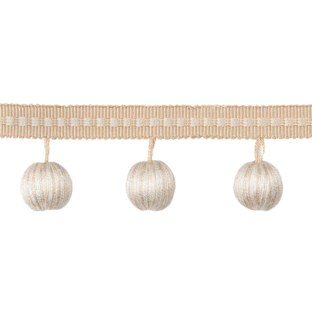 Claude Ball Fringe Beige by Brunschwig & Fils Trim Brunschwig & Fils Trim Claude Ball Fringe BeigeTrim PASSEMENTERIE VOLUME I VISCOSE - 100% China </p><p>Repeat: H: 1.77, V: 0 1.77 - Fabric Carolina -