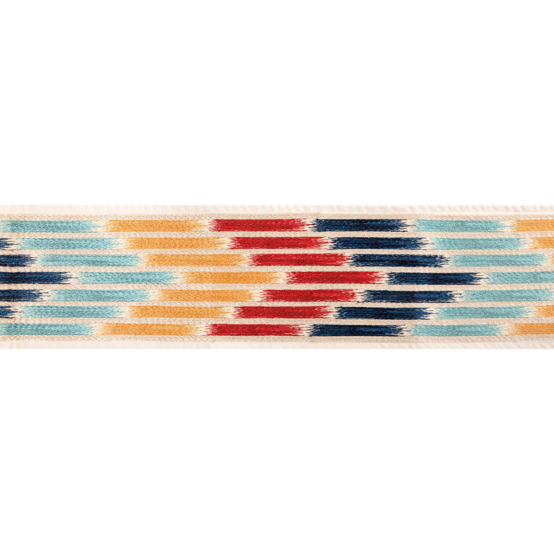 Brunschwig & Fils Trim Cascade Border - Red/Blue