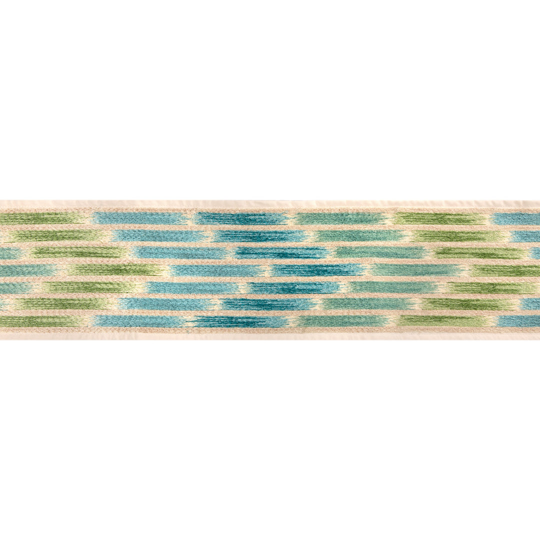 Brunschwig & Fils Trim Cascade Border - Teal/Green