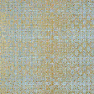 Thibaut Wallpaper Taza Cork Metallic Gold on Aqua T83001