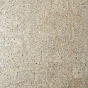 Thibaut Wallpaper Cork Metallic Pewter T83009