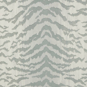 Thibaut Wallpaper Tiger Flock Light Grey T83063