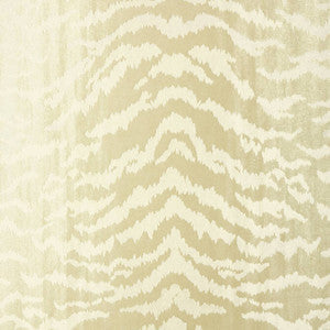 Thibaut Wallpaper Tiger Flock Pearl T83064