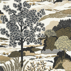 Thibaut Wallpaper Daintree Grey T85041
