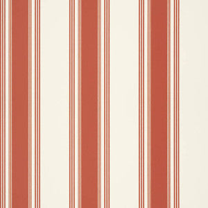 Thibaut Wallpaper Brittany Stripe Red T85048