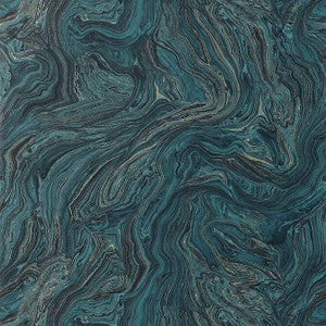 Thibaut Wallpaper Venus Dark Turquoise T85068