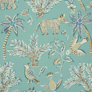 Thibaut Wallpaper Goa Teal T88723