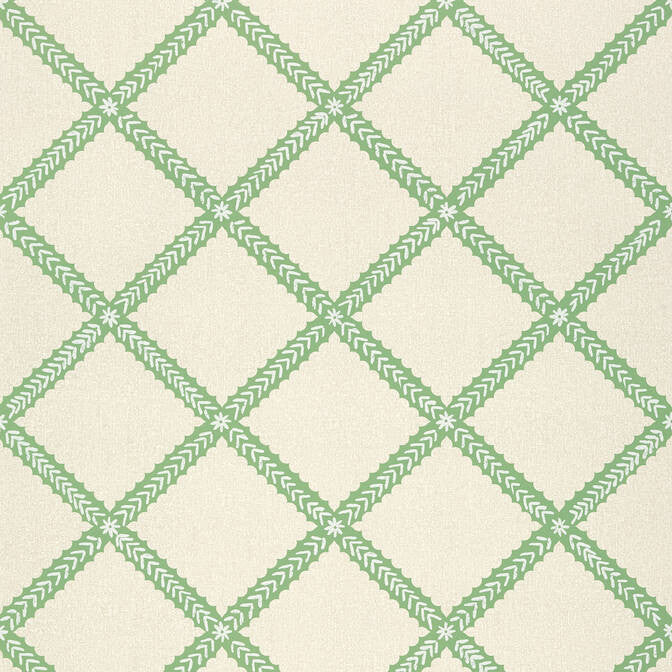 Majuli Trellis Green T88747 by Thibaut Wallpaper Thibaut Wallpaper Majuli Trellis Green T88747Wallpaper Trade Routes Wallpaper U.S.A. </p><p>Repeat: V: 25.25 27 - Fabric Carolina -