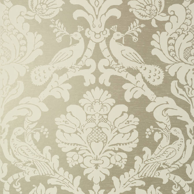 Passaro Damask Cream on Metallic Pewter T89136 by Thibaut Wallpaper Thibaut Wallpaper Passaro Damask Cream on Metallic Pewter T89136Wallpaper Damask Resource 4 Wallpaper U.S.A. </p><p>Repeat: V: 27 27 - Fabric Carolina -
