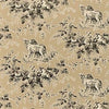 Thibaut Wallpaper PEDIGREE - Black on Taupe