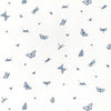 Thibaut Wallpaper LADYBUG - Blue on White