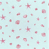 Thibaut Wallpaper NEPTUNE - Pink on Blue