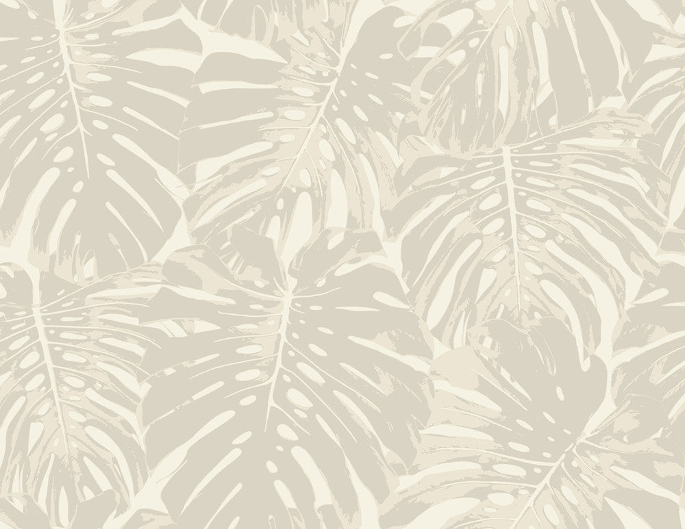 Jamaica Tan and Off-White TA20005 by Seabrook Designs Designer Wallpaper