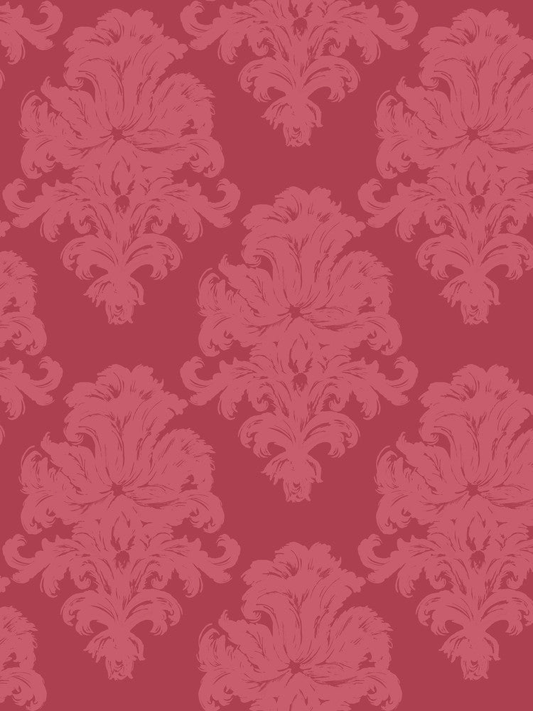 Montserrat Salmon Pink and Strawberry TA20101 by Seabrook Designs Designer Wallpaper