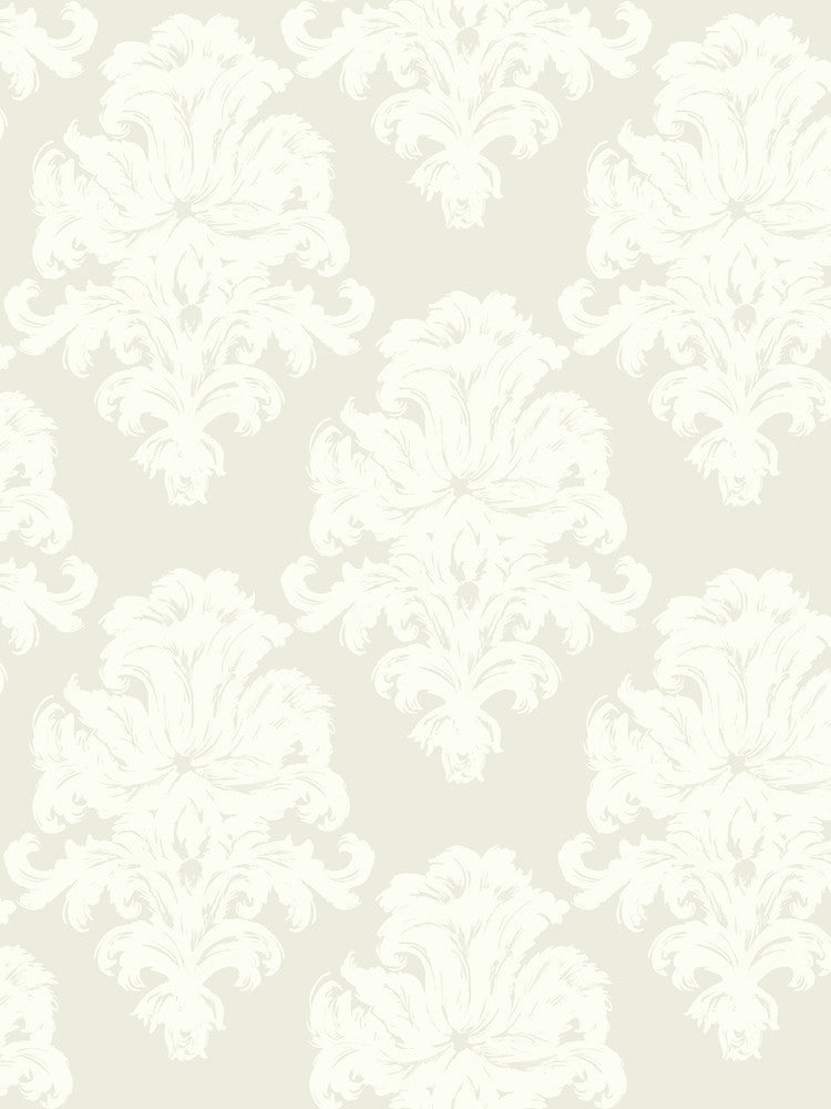 Montserrat Light Taupe and Off-White TA20105 by Seabrook Designs Designer Wallpaper