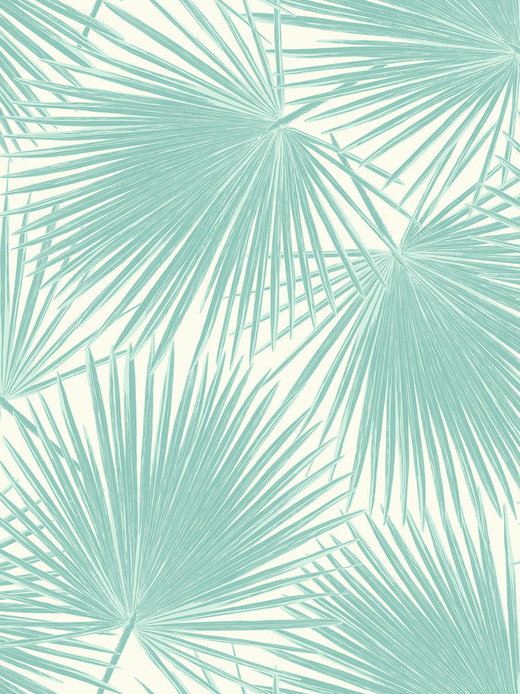 Aruba Powder Blue and White TA20202 by Seabrook Designs Designer Wallpaper