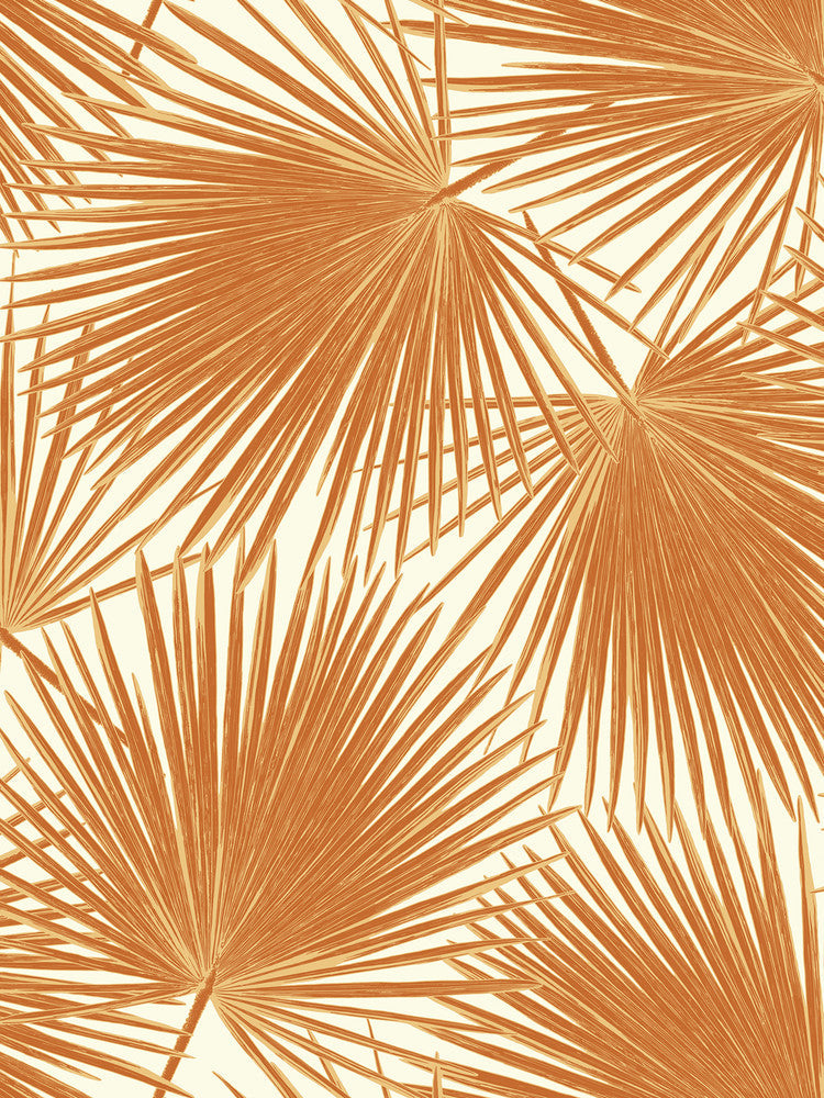 Aruba Rust Orange and White TA20206 by Seabrook Designs Designer Wallpaper