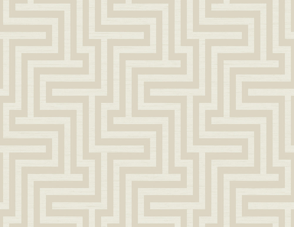 Martinique Tan and White TA20405 by Seabrook Designs Designer Wallpaper