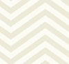 Seabrook Designs Wallpaper Jamaica Chevron Tan and White TA20605