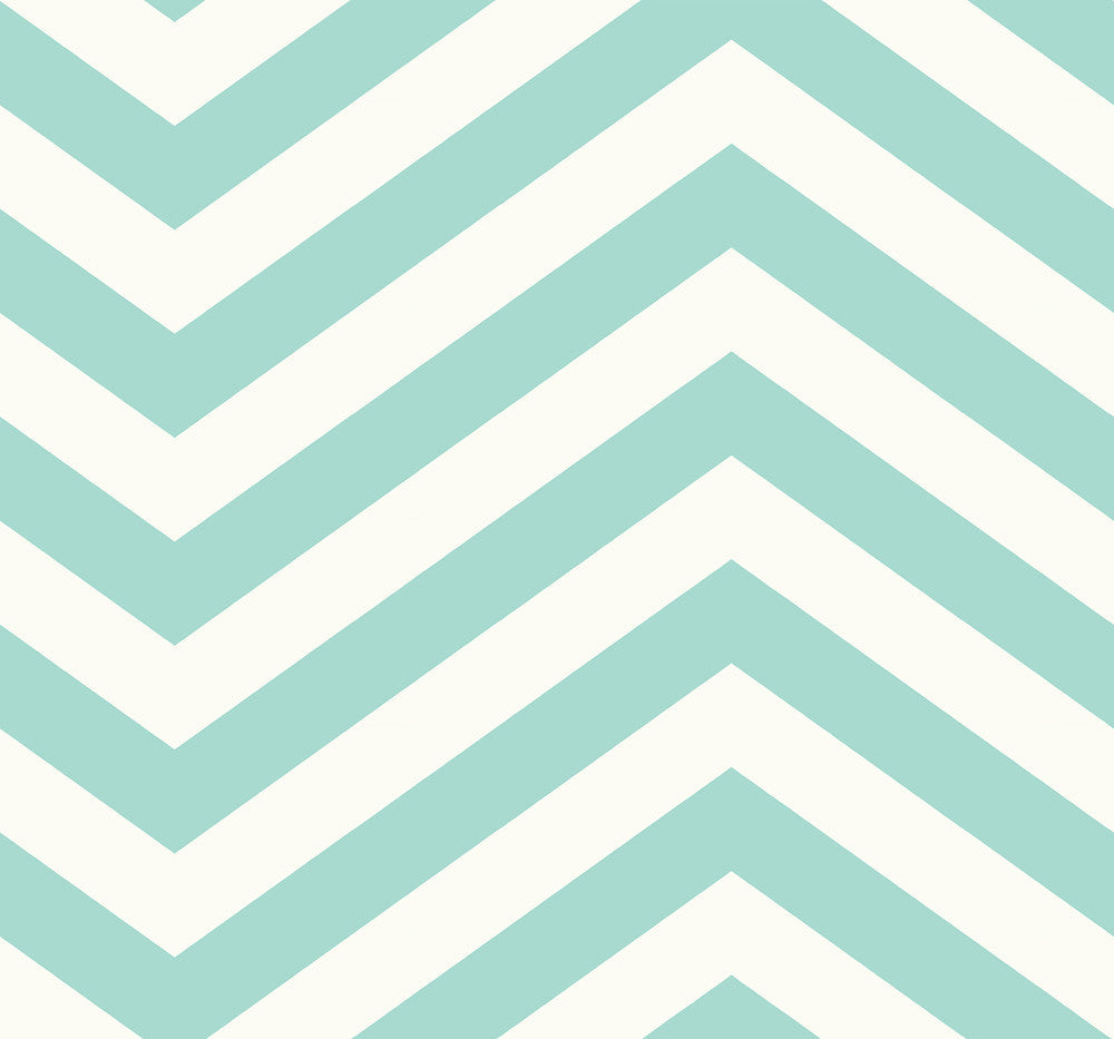 Jamaica Chevron Mist Green and Off-White TA20614 by Seabrook Designs Designer Wallpaper