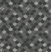 Seabrook Designs Wallpaper Catalina Scales Black, Ocean Blue, Gray, and Metallic Silver TA20900