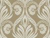 Seabrook Designs Wallpaper Bonaire Metallic Gold and Off-White TA21006