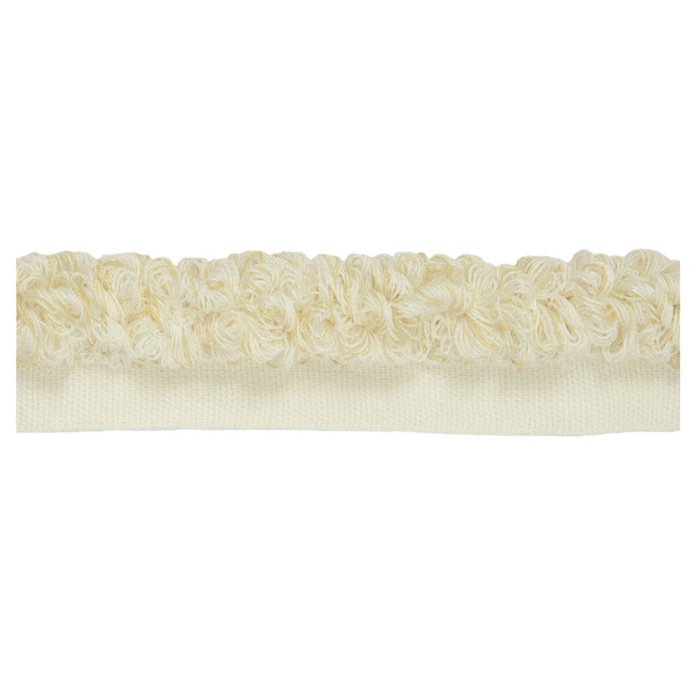 Aloha Rouche Sea Salt by Kravet Design Designer Trim - ACRYLIC - 100% France LIGHT Horizontal: 0 and Vertical: 0 0.5 - Swanky Fabrics -
