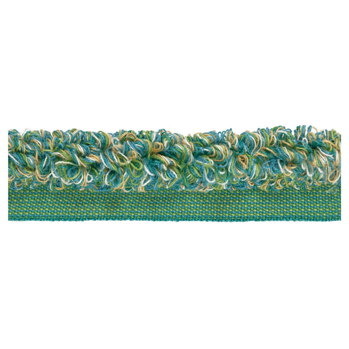 Aloha Rouche Turquoise by Kravet Design Designer Trim - ACRYLIC - 89%;POLYESTER - 11% France LIGHT Horizontal: 0 and Vertical: 0 0.5 - Swanky Fabrics -