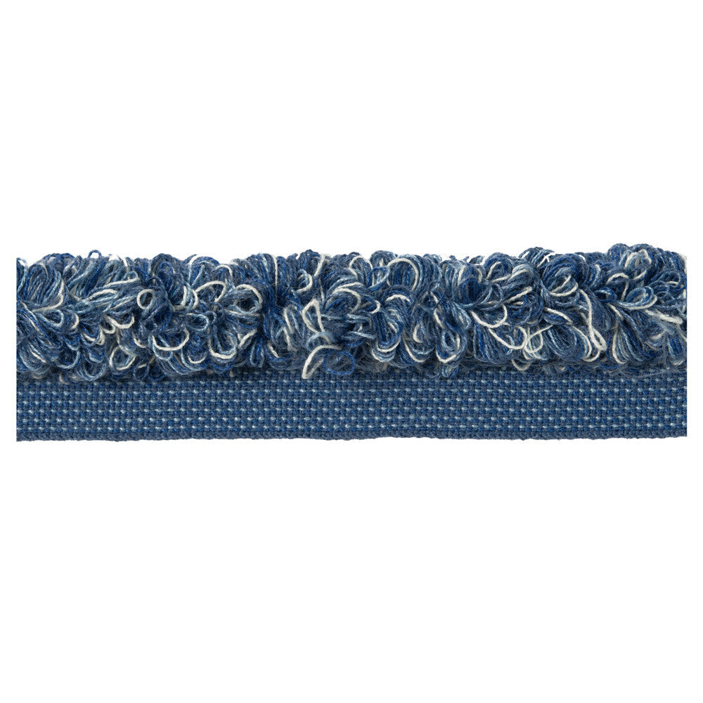 Aloha Rouche Seaport by Kravet Design Designer Trim - ACRYLIC - 100% France LIGHT Horizontal: 0 and Vertical: 0 0.5 - Swanky Fabrics -