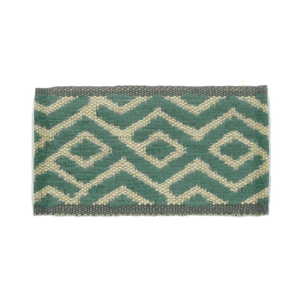 Taft 7 Lagoon by Stout Designer Trim New World Trim Volume Ii 50% Linen 30% Spun Viscose 20% Polyester ITALY Horizontal: 1 and Vertical: 0 1.88 in - Swanky Fabrics -