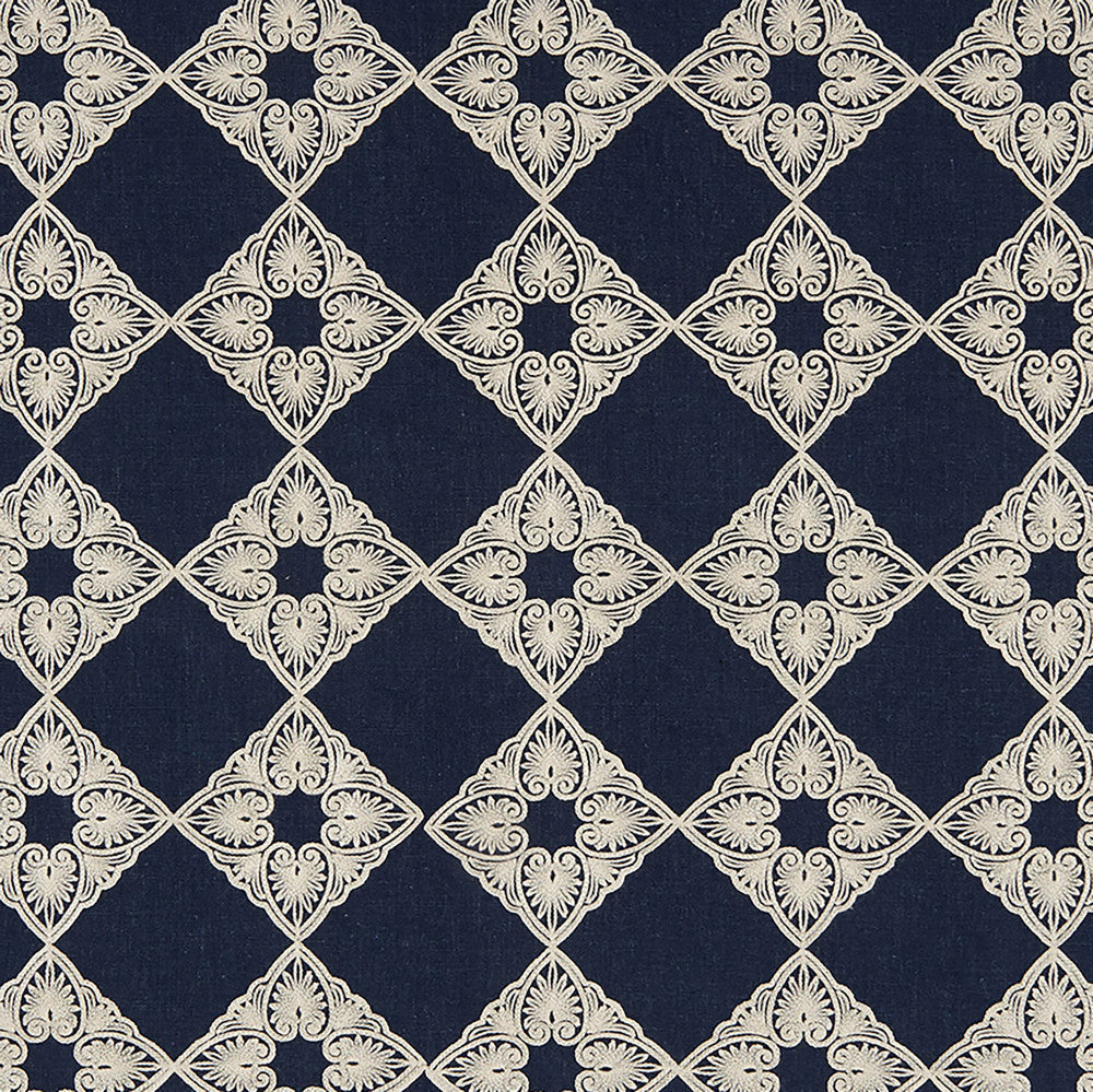 TALISMAN 68J8211 by JF Designer Fabric Felicity 82% Polyester, 18% Linen China  Horizontal: 6 and Vertical: 6 56  - Swanky Fabrics -