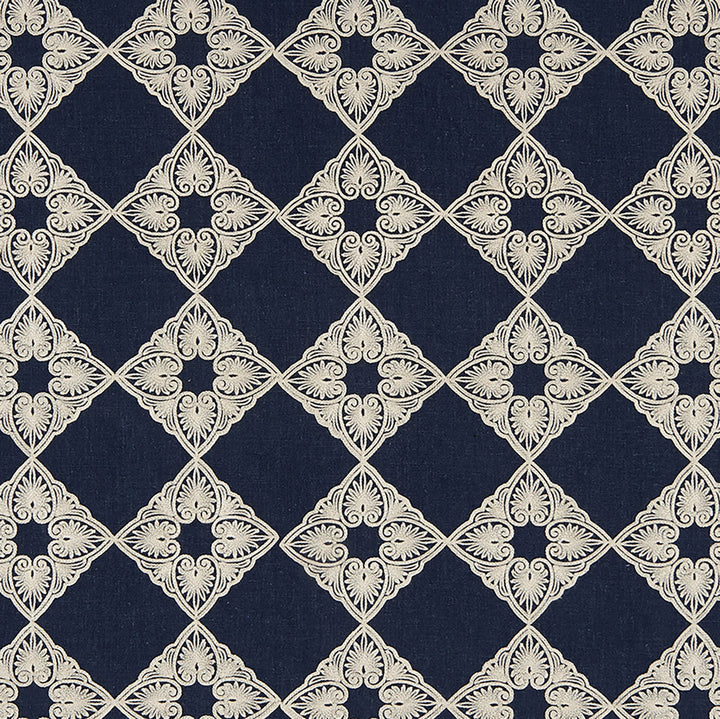 TALISMAN 68J8211 by JF Designer Fabric Felicity 82% Polyester, 18% Linen China  Horizontal: 6 and Vertical: 6 56  - Swanky Fabrics -