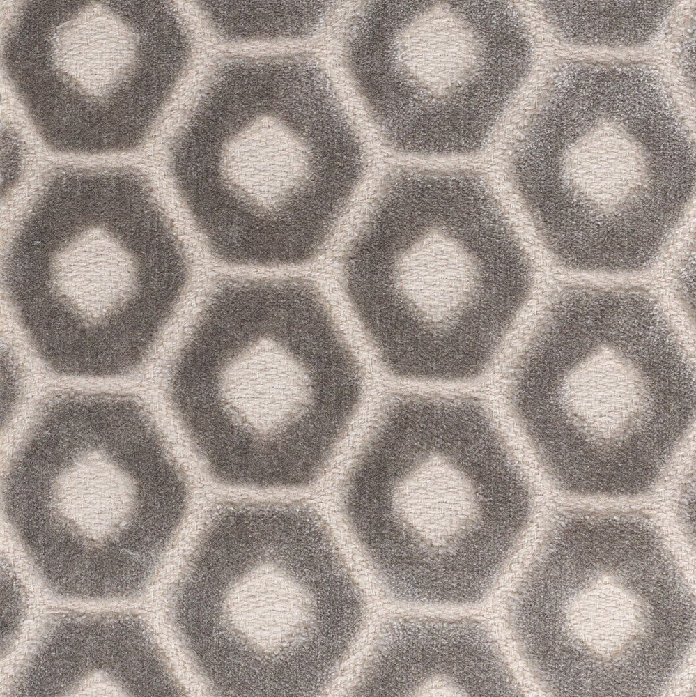 Tambourine 4 Grey by Stout Designer Fabric PILED HIGH VELVETS 88%SVI 12%POL INDIA CATB 117-2013 WYZENBEEK 12 000 DOUBLE RUB WEAR TEST (MEDIUM DUTY) Horizontal: 2.500 and Vertical: 1.750 56 in - Swanky Fabrics -