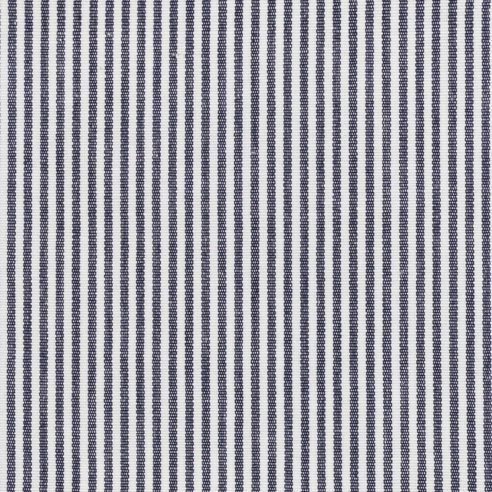 Tarkington 3 Indigo by Stout Designer Fabric JUST STRIPES DENIM/SLATE 100%COT INDIA Horizontal: 0.250 and Vertical: 0.000 54 in - Swanky Fabrics -