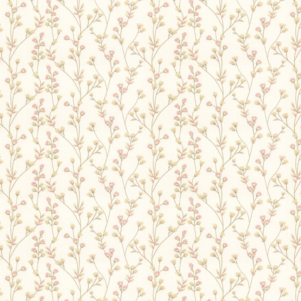 Tavern 3 Tearose by Stout Designer Fabric COMFORTABLE LIVING PETAL/PUNCH 73%COT 27%POL %REMB INDIA Horizontal: 13.500 and Vertical: 6.250 54 in - Swanky Fabrics -