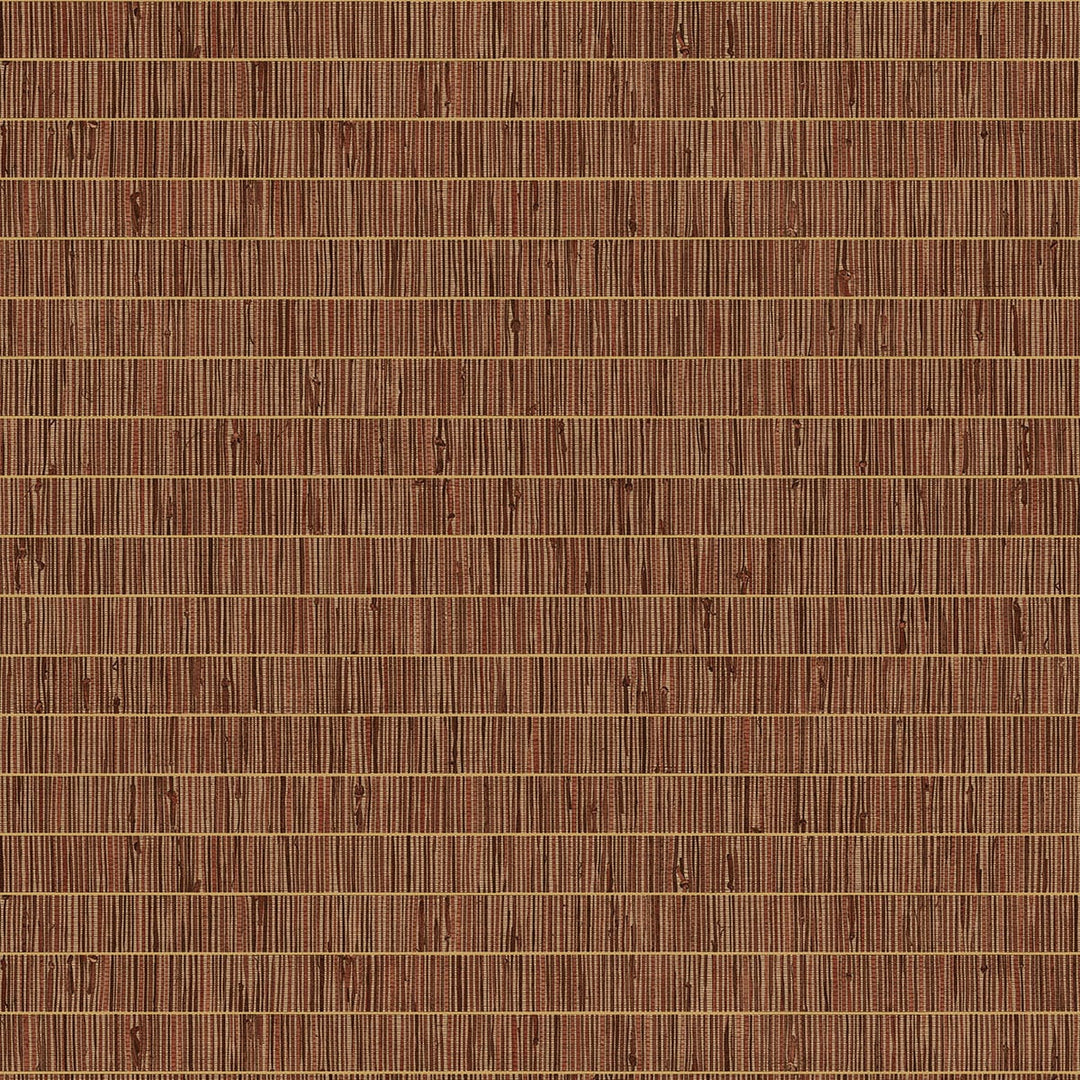 Blue Grass Band Terra Cotta TC70016 by Seabrook Designs Designer Wallpaper