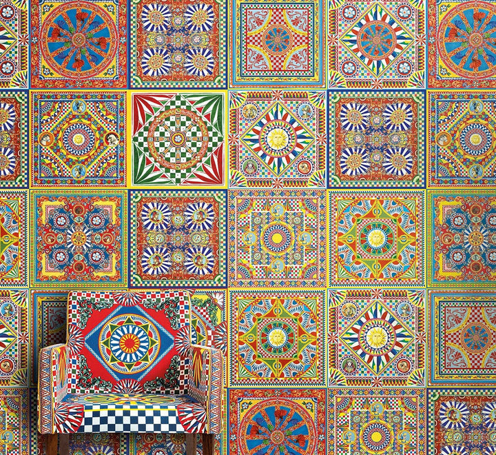 Carretto Mural Giulianna TCW002TCAHPUC085 by Dolce & Gabbana Casa Designer Wallpaper