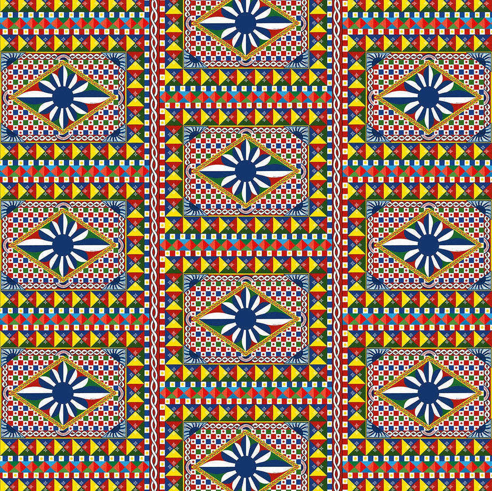 Geo Carretto Mural Carretto TCW003TCAHPUC072 by Dolce & Gabbana Casa Designer Wallpaper