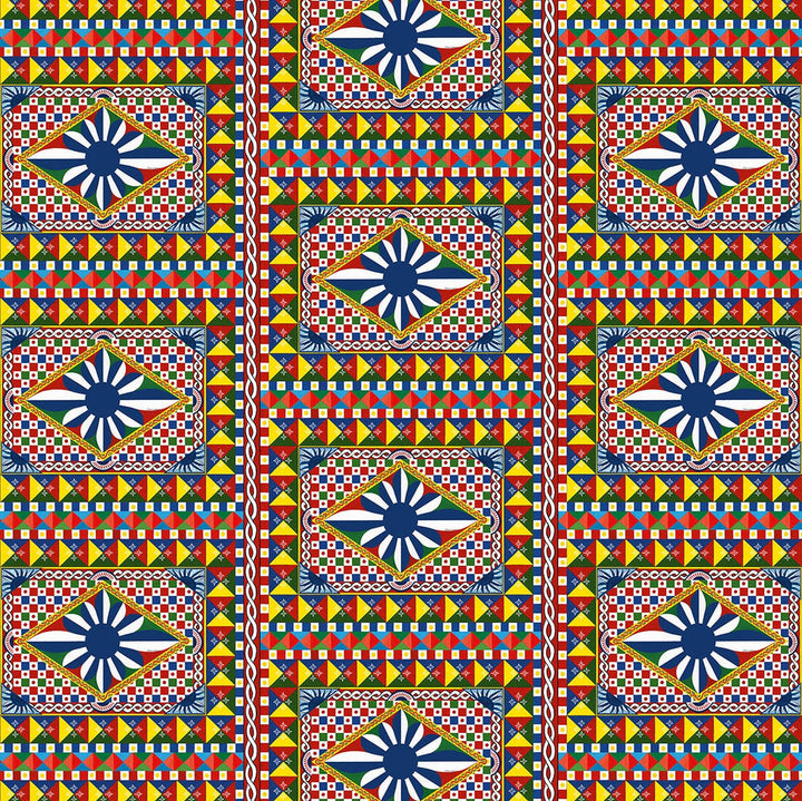 Geo Carretto Mural Carretto TCW003TCAHPUC072 by Dolce & Gabbana Casa Designer Wallpaper